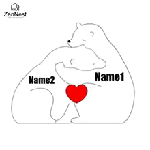 Artistic Wooden Puzzles, Little Bear Family